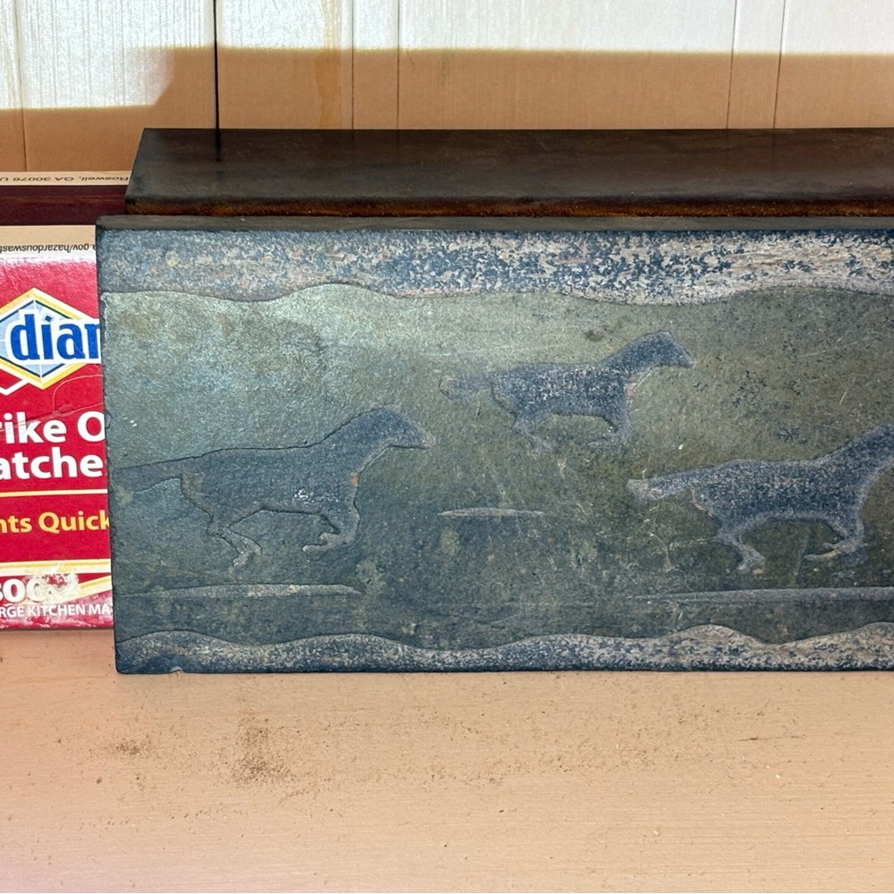 Horses Match cover. 5 inches long.